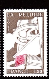 L1法国邮票 1981装订书籍1全