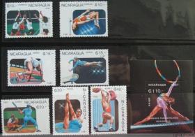 尼加拉瓜1987~泛美运动会7全 型张全新