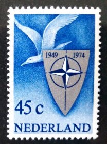 AS315荷兰1974年北约、海鸥  邮票新1枚