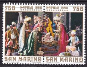 圣马力诺1990年邮票1463-64节