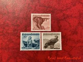 列支敦士登 动物金雕土拨鼠岩羚羊 1947年 邮票