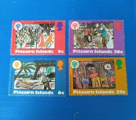 皮特凯恩群岛1979年 国际儿童年、儿画新4全 全品
