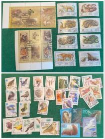 苏联邮票 纯动物题材 成套盖销14套 66枚 外国邮票