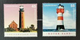 德国 2004年浅海湾及红沙滩灯塔邮票