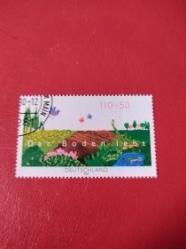 德国邮票 2000年 环境保护郊外自然风光 附捐 1全 盖销好品