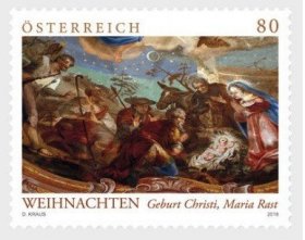 奥地利邮票：2018 传统圣诞节