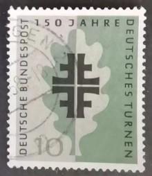 联邦德国邮票 西德1958年 德国体操协会 1全信销
