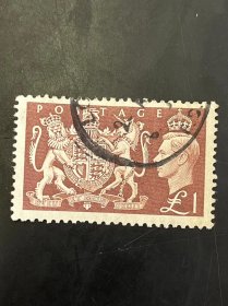 旧票 英国邮票--1951国徽  高值