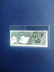 T53 桂林山水 邮票  8-1 珠洞剑石 8分 信销 上品