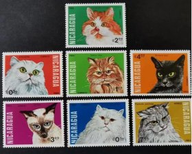 尼加拉瓜  1984年动物 猫邮票