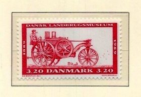 丹麦邮票 1989年 农业博物馆100年 老式拖拉机 1全新MNH 雕刻版