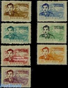 越南邮票1956年反坦克英雄瞿正兰7全