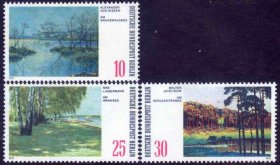 柏林邮票1972：绘画 柏林湖