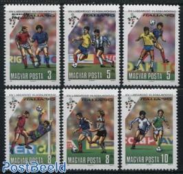 匈牙利邮票1990年世界杯6全