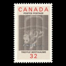 BLA23加拿大1984 新闻报百年 Trefflé Berthiaume 外国邮票