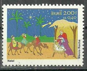 巴西2001年《圣诞节》邮票