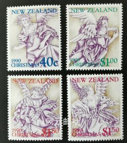 新西兰 1990年圣诞节天使邮票