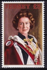 WH04-02 泽西岛邮票 1983 伊丽莎白二世 高值 1全新