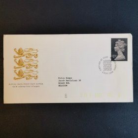 英国1986年大梅钦邮票首日封一枚