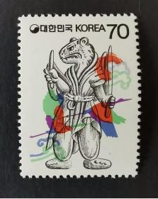 韩国 1986年新年生肖虎邮票