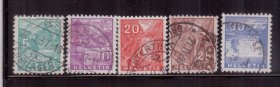 瑞士信销邮票 1934风光