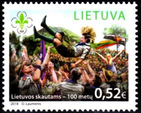 立陶宛2018年立陶宛童子军百年1全新外国邮票