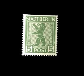 2310 二战德国柏林苏占区1948年北极熊新票