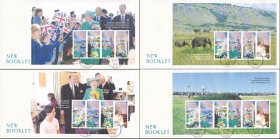 YE 格恩济邮票 2002 伊丽莎白二世登基50周年 小本票首日封 如图