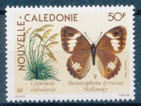 新喀里多尼亚邮票--1990蝴蝶