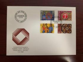 1981年 瑞士 混合 邮票 首日封