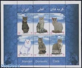 伊朗邮票2004年宠物猫小全张