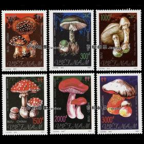 越南1991 蘑菇6全 外国邮票