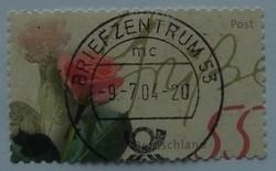 德国邮票 2003年 爱情问候 玫瑰花 1全信销