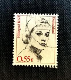 德国邮票2001年历史杰出女性0.55欧元信销邮票上品4601