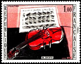 法国 1965 绘画名画系列 杜飞作品 外国邮票 1全新