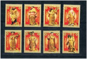 泰国2011中国神话传说八仙人物邮票8全新