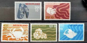 6.荷兰1967年海洋动物邮票 5全 8
