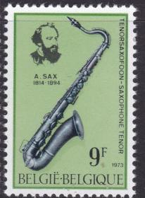 比利时1973年邮票1735乐器