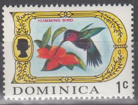 多米尼加1969年邮票-蜂鸟
