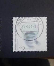 德国邮票 2001年 欧罗巴 水资源 1全信销