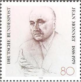联邦德国邮票 1988年 名人 法国政治家莫内百年诞辰 1全新