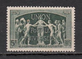 法国 1949年 万国邮联 邮票新1枚