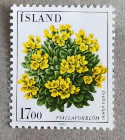 冰岛花卉邮票1985年