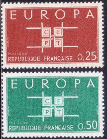 FR0087法国1963欧罗巴2全新