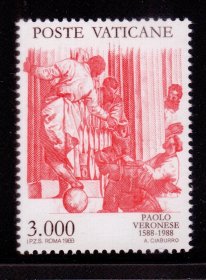 L2梵蒂冈邮票 1988绘画
