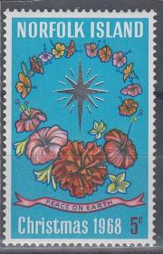 诺福克群岛1968年邮票-圣诞节