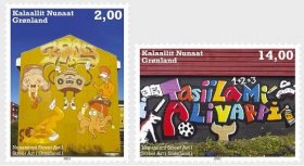 格陵兰邮票：2021 街头艺术(一)