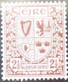 爱尔兰邮票 1922-1923 国徽  新