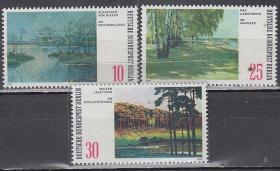 德国（西柏林）1972年《绘画：柏林风光》邮票
