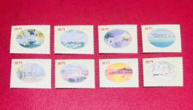 中国澳门票：95年发行廖文畅眼中的澳门8全新邮票原胶背微黄